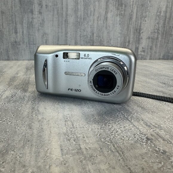 Olympus FE-120 Silver 6.0MP digital compact camera Blurry Screen - Picture 6 of 7